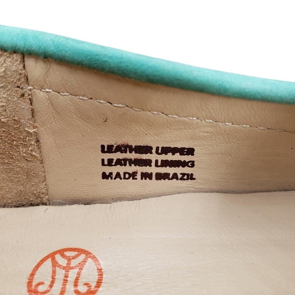 Marc Joseph | NIB Lexington Turquoise Nobuck Preppy Leather Loafer Girl's 2.5 - Picture 12 of 14